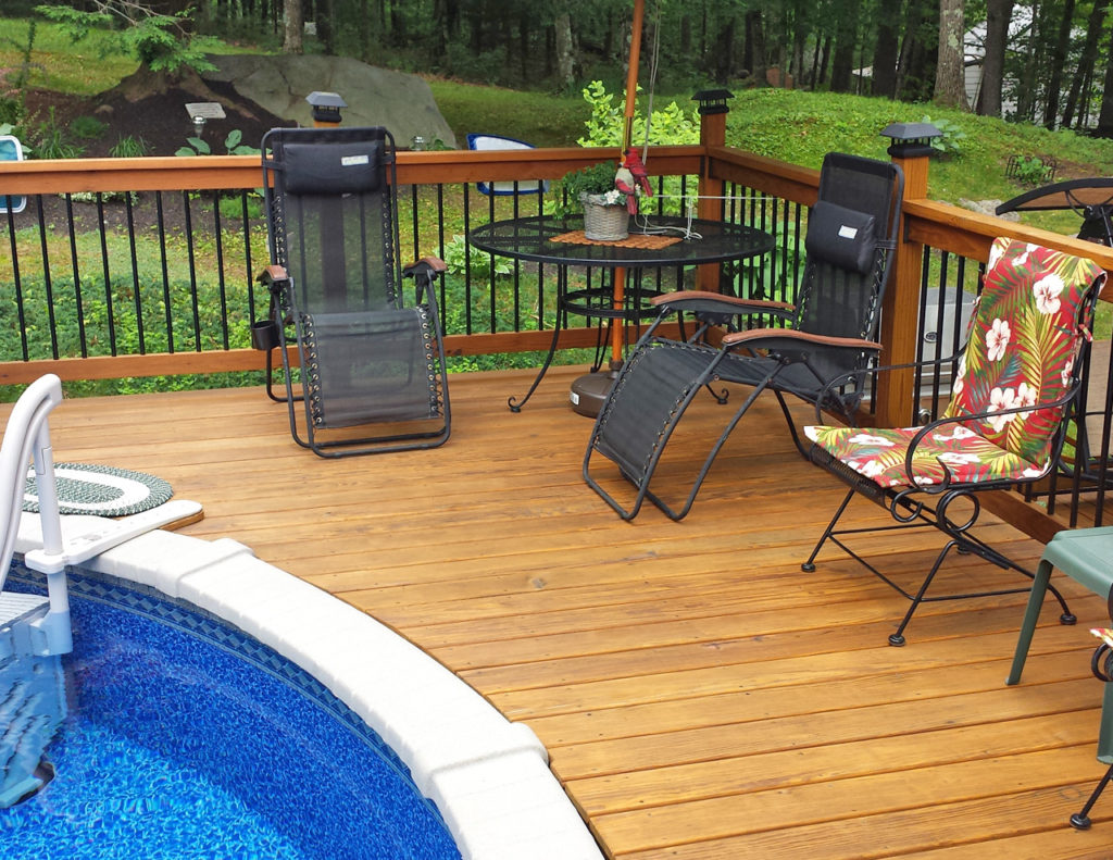 Pool-side deck treated with Outlast® CTA Products