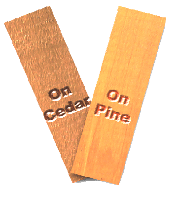 Colorburst demonstration on cedar and pine wood planks - Outlast® CTA Products
