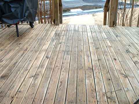 Deck cleaned before treatment - Outlast® CTA Products