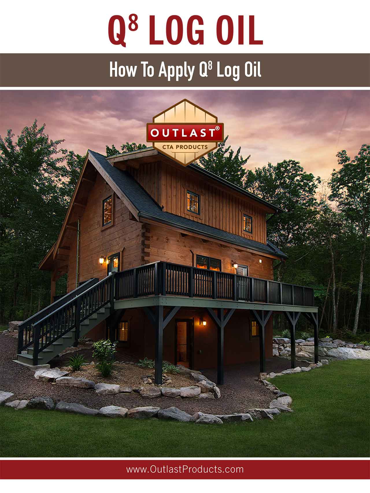 How to Apply Q8 Log Oil Outlast CTA Products eBook red